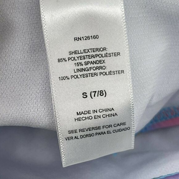 Betsey Johnson Bikini Top Mermaid Girls Size Small 7/8 Sequin Shell Ruffle Swim - Picture 7 of 7